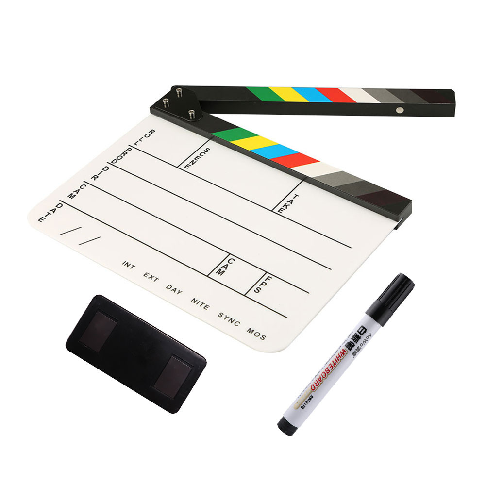 Director Video Scene Clapperboard TV Movie Film Action Clapper Board Film Action Photographic Prop w