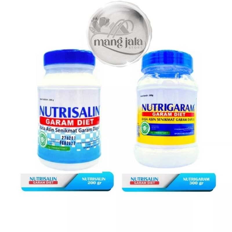 

NUTRISALIN GARAM DIET 400GR GARAM RENDAH NATRIUM 400 GR GARAM DAPUR