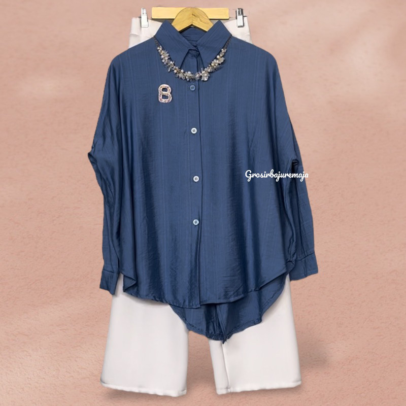 Dendi Kemeja - kemeja wanita - atasan wanita Korea - blouse wanita - kemeja Korea - korean