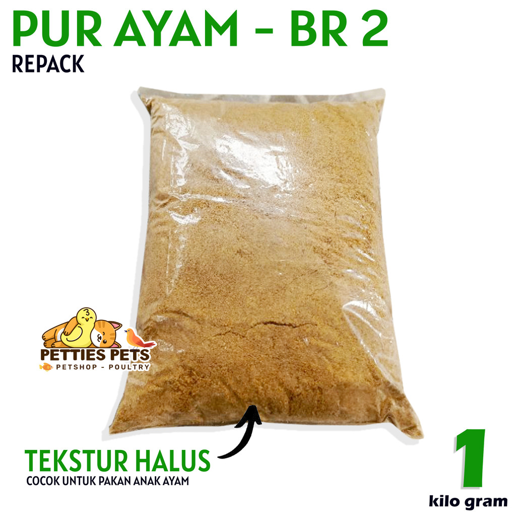 PTS Pur Halus Pakan Ayam dan Bebek 1 kg Pur Daging Vour BR 2