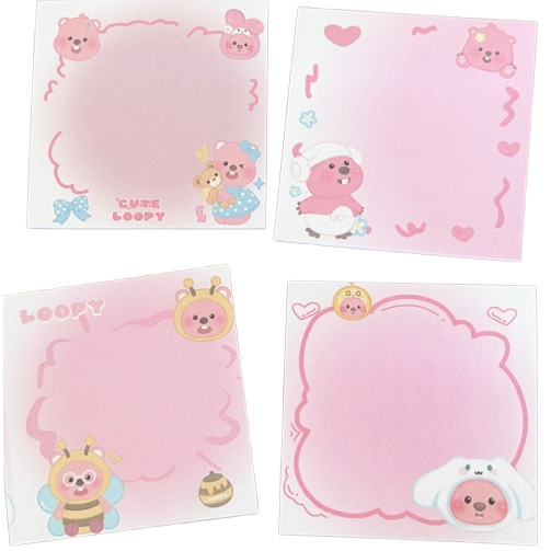 

J2 - Sticky notes hanyodon Memo tempel note cute cartoon loopy