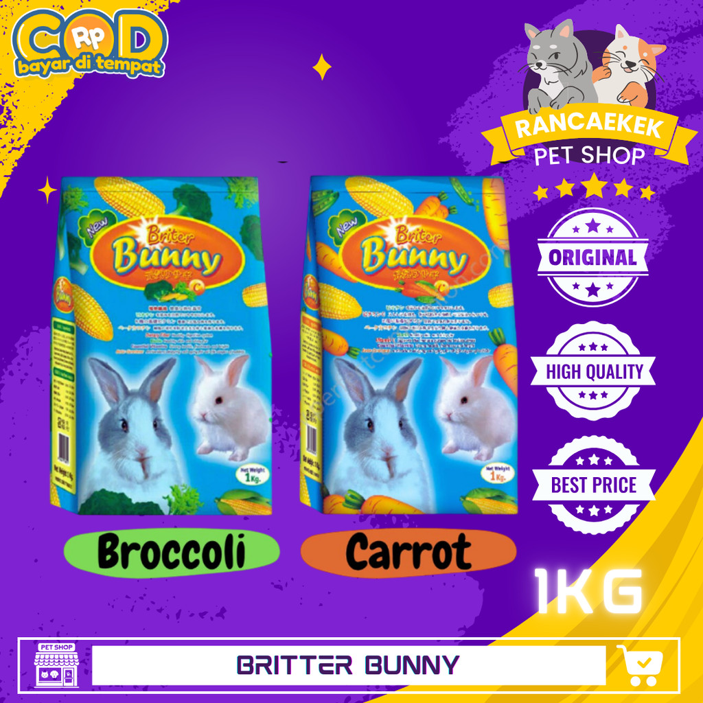 BRITER BUNNY 1kg makanan kelinci Rabbit food 1 kg Britter Bunny
