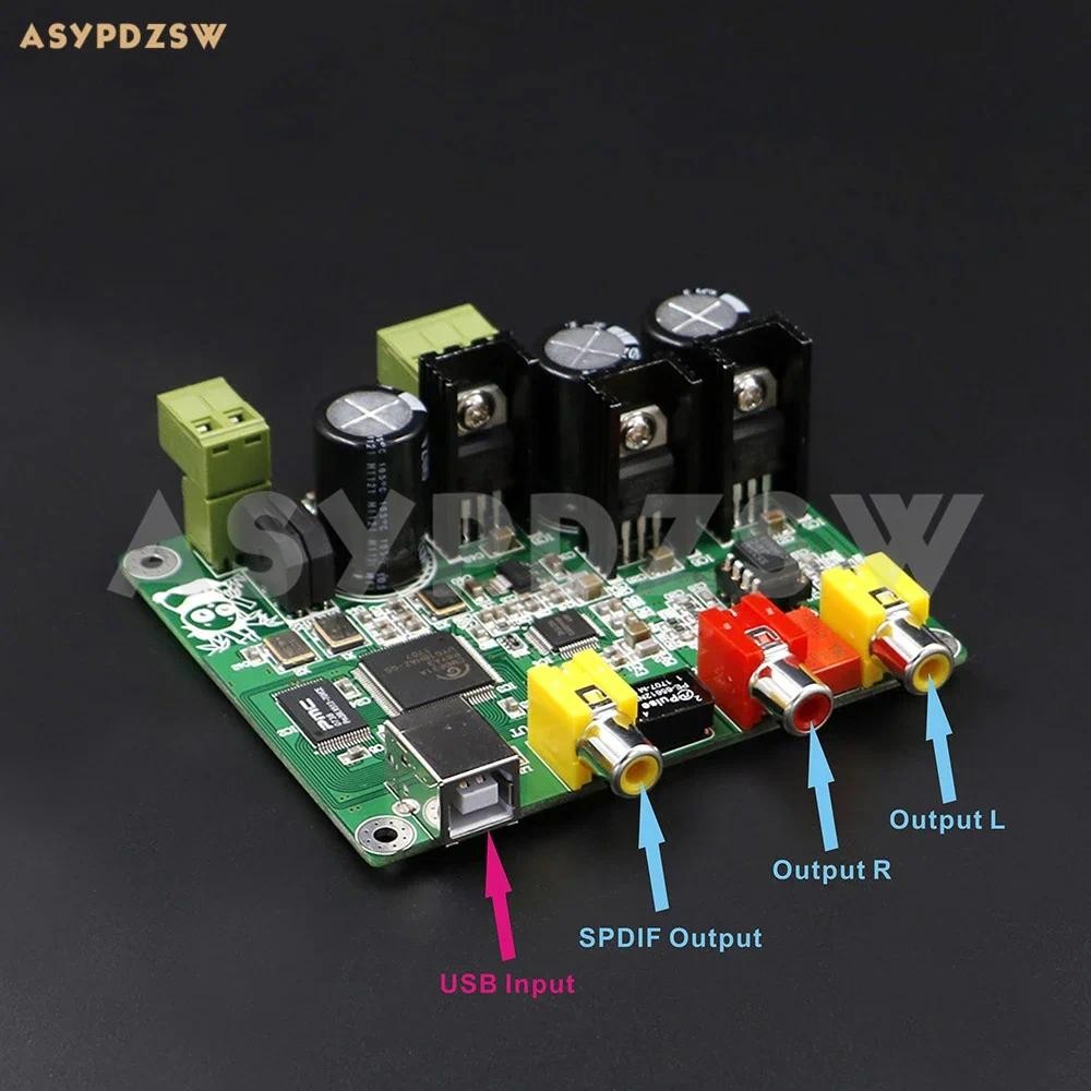 Flagship version CM6631A AKM4490 USB Interface DAC finished board USB Input Analog signal DAC Sampli