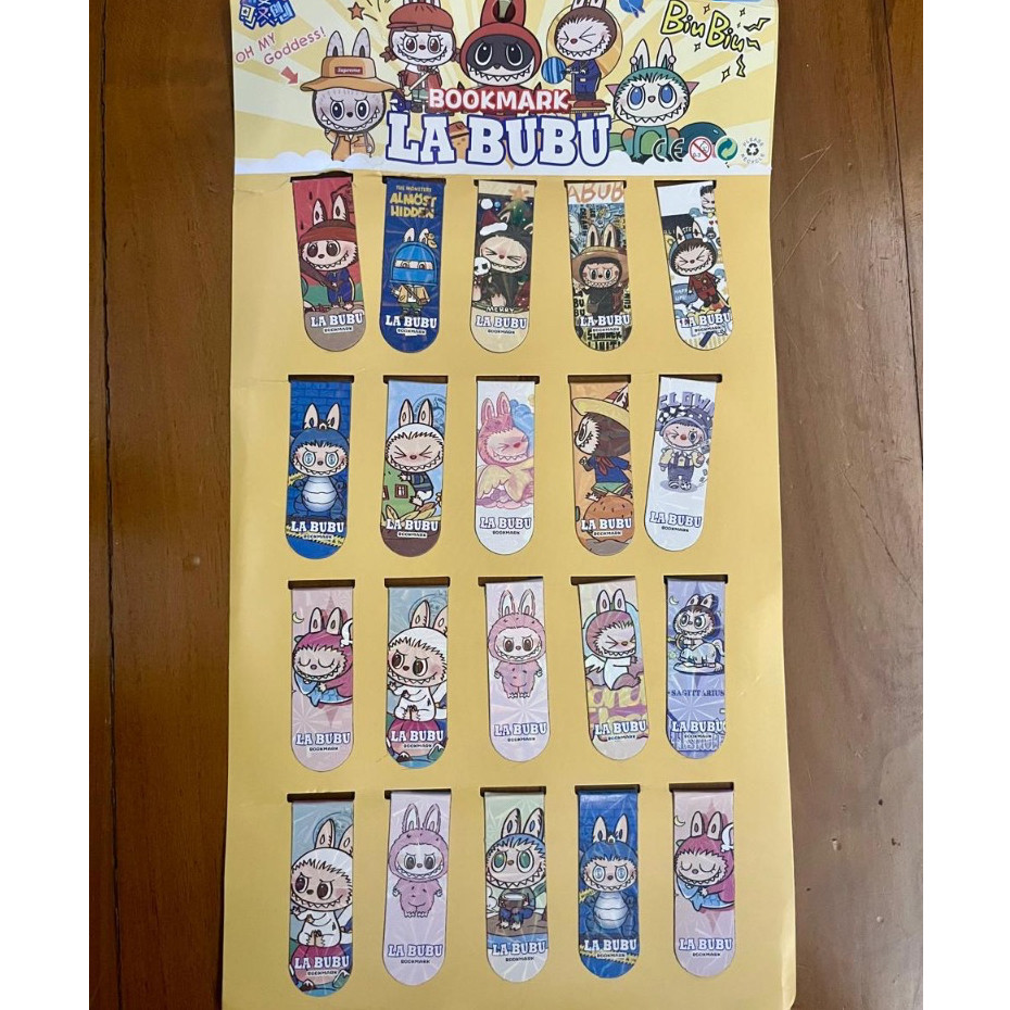 

Grosir (20pis) Pembatas Buku Labubu Pembatas Buku Magnet Labubu Bookmark (20 pis)