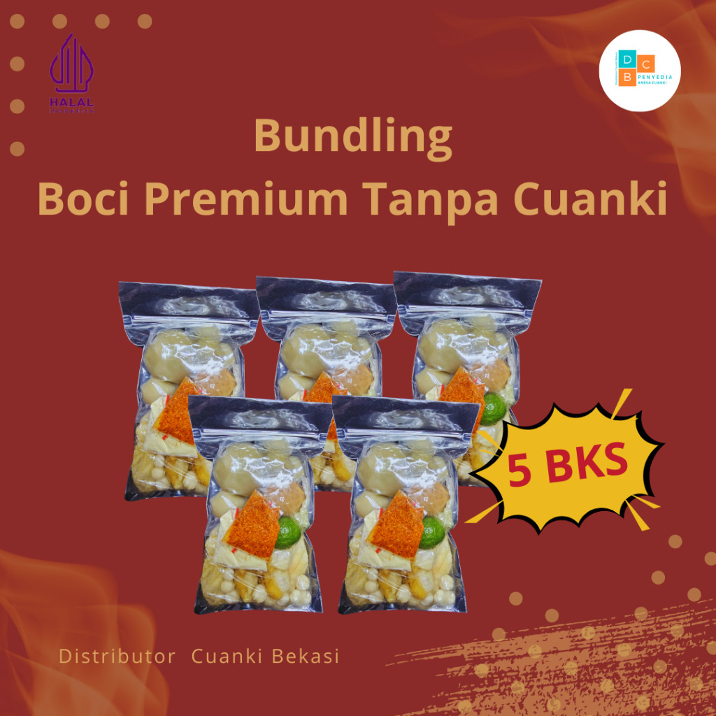 

Bundling Booci Premium Tanpa Cuanki 5bks