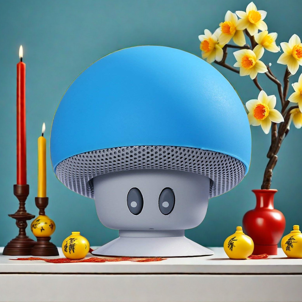High Quality Wireless Bluetooth Speaker Mushroom Subwoofer With  Suction Cup Function Suitable for C