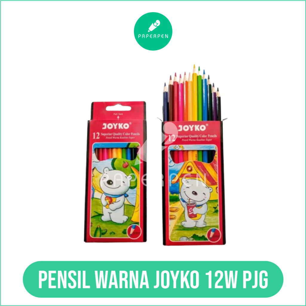 

(PRO_ATK) Pencil Warna / Pensil Warna Joyko 12 Warna Panjang