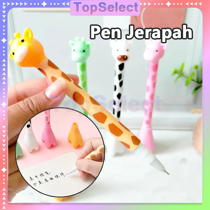 

Pena Jerapah / Olpoin Gel Motif Jerapah / Pena Gel Motif Lucu