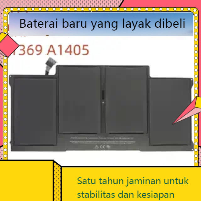 Bateri laptop A1405 A1466 baru yang cocok untuk Apple MacBook Air 13 "A1466 A1369