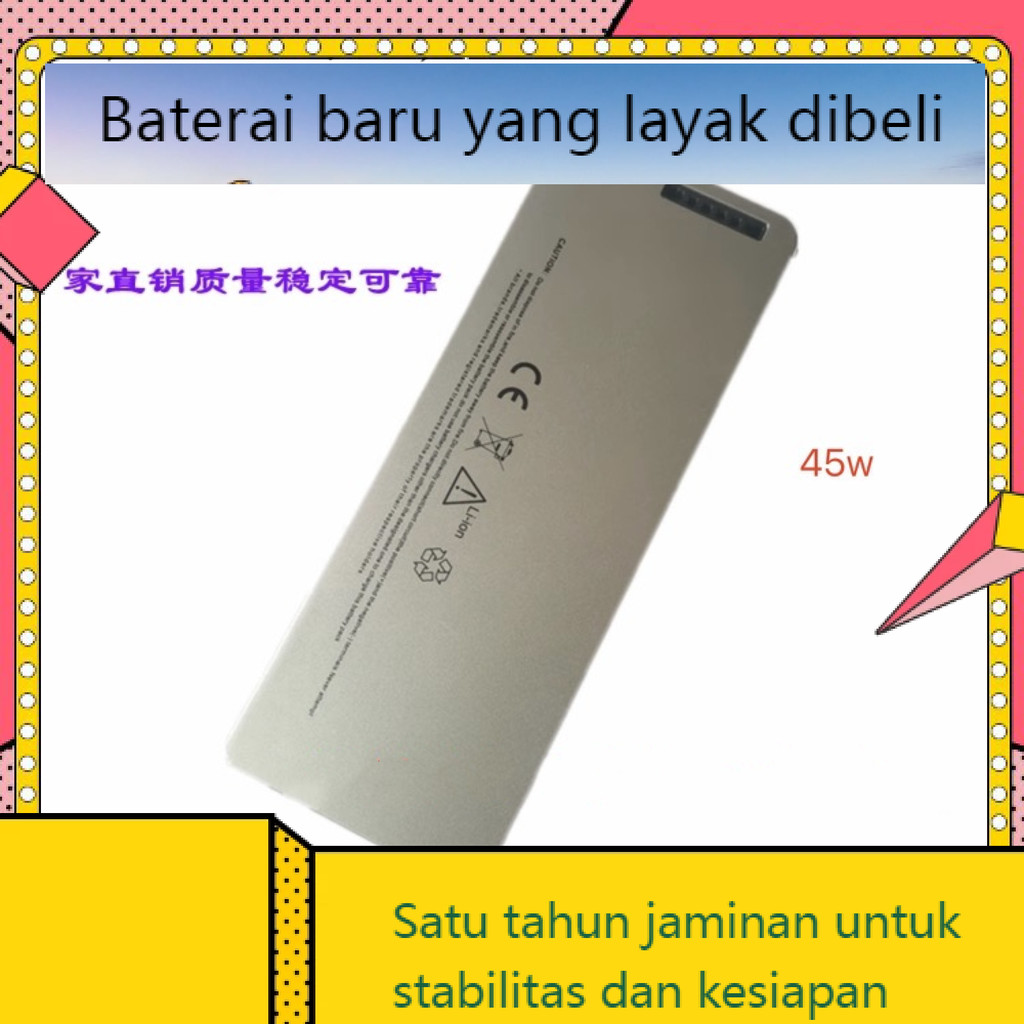 Brand baru cocok untuk Apple A1278 baterai MacBook 13 A1280 MB771 MB466 MB467 baterai laptop