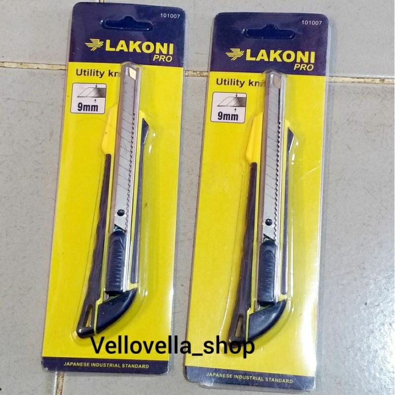 

Pisau kater lakoni gagang karet / pisau cutter / cutter 9mm lakoni jetjo / utility knife 9mm jetjo lakoni