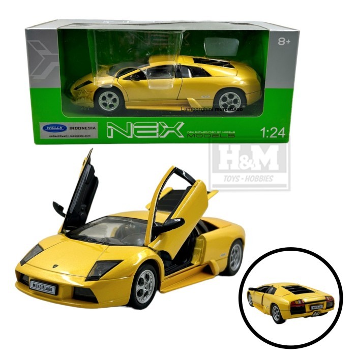 Welly NEX 1:24 Lamborghini Murcielago - Kuning