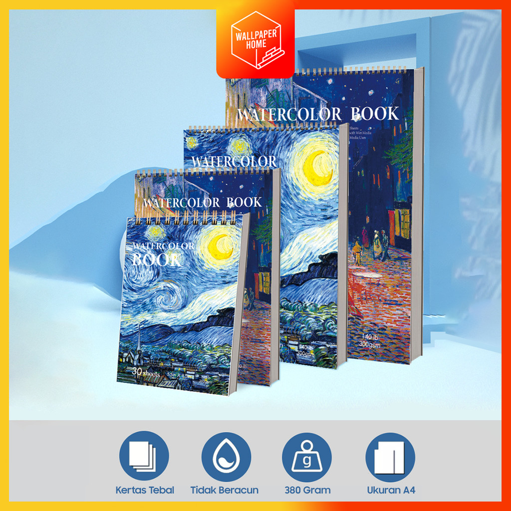 

Sketchbook A4 Aesthetic Buku Gambar Vertikal Jilid Spiral 45 Lembar / 90 Halaman