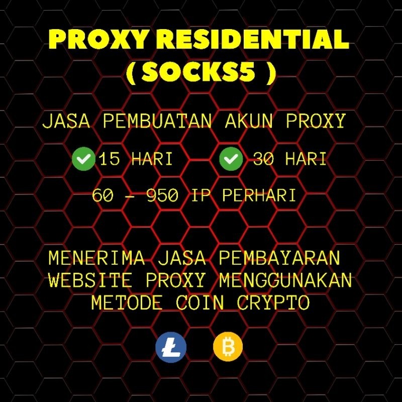 Proxy Residential Socks5 | Akun Sendiri Mantul Gan