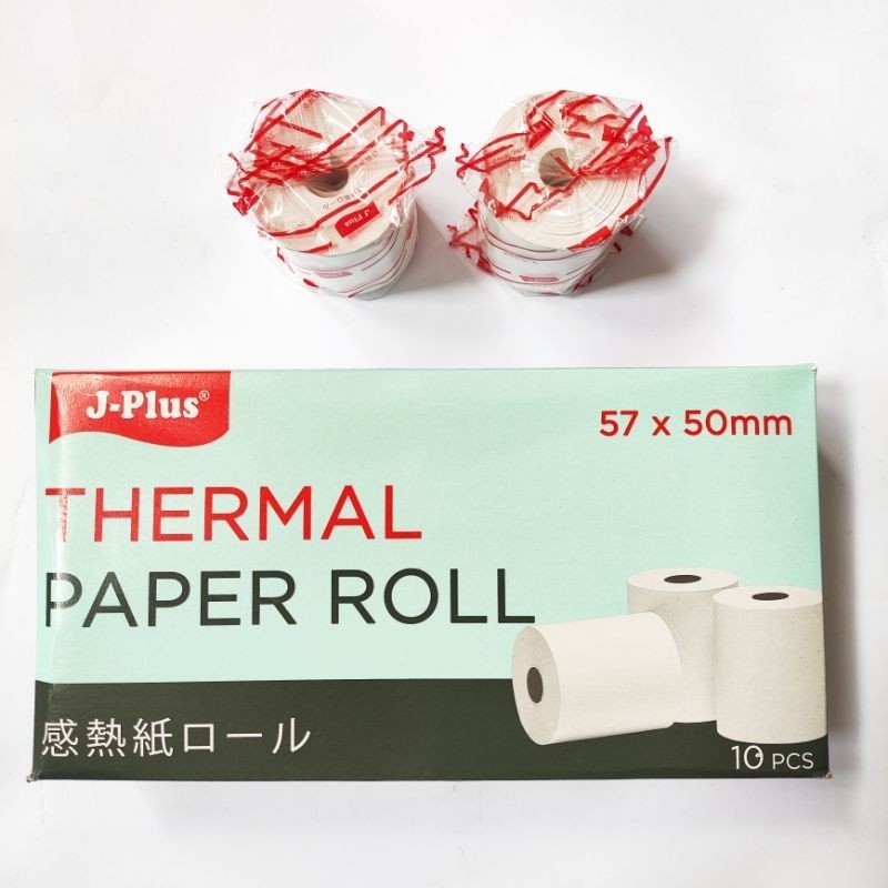 

(PCS) J-PLUS THERMAL PAPER / KERTAS KASIR / KERTAS TERMAL 57X50 MM