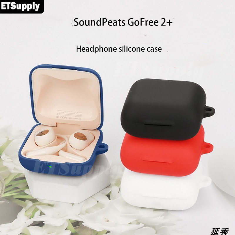 Case SoundPeats GoFree 2+ Headphones Stereo Soft Silicone Protection Slim Back Cover for SoundPeats 
