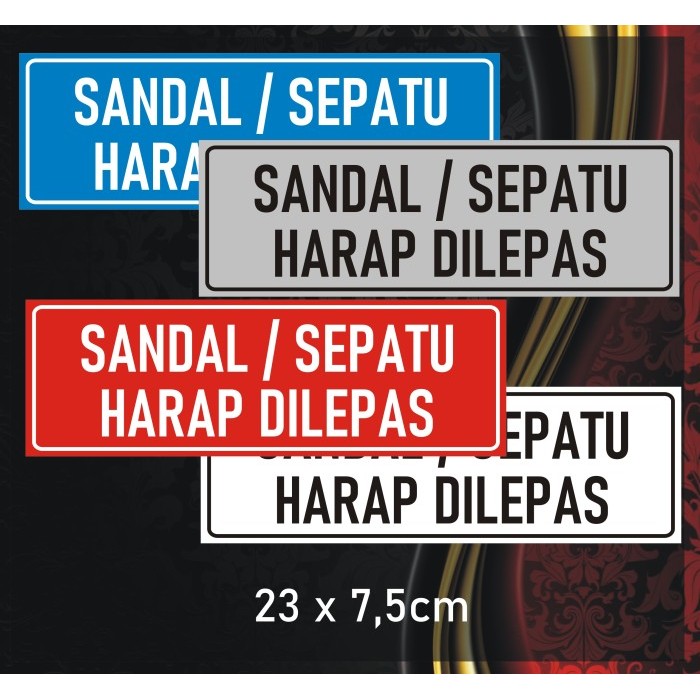 

Sticker Sandal Sepatu Kaki Harap Dilepas 20 x 7,5cm - Putih