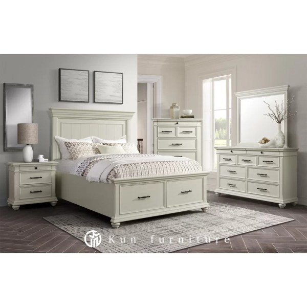 dipan minimalis kayu jati,tempat tidur minimalis jati, set kamar jati - 1 set kamarr | Kun furniture