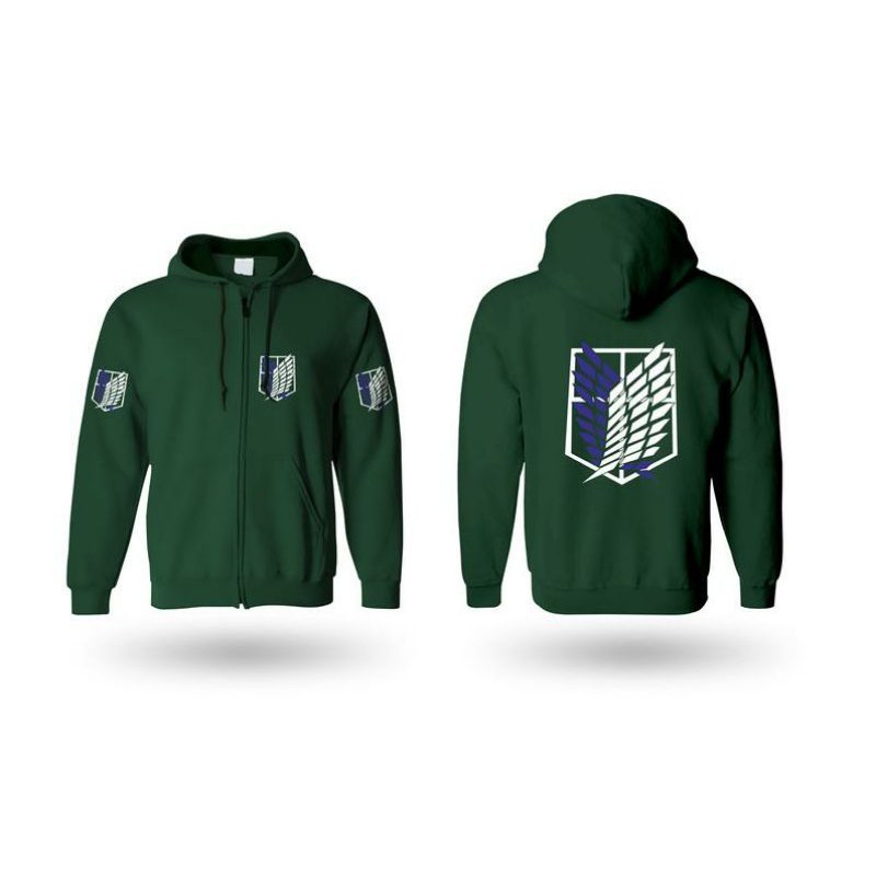 S - XXXXXL(6XL) Jaket Hoodie Zipper Anime SHINGEKI NO KYOJIN Hoodie Attack on Titan BIGSIZE OVERSIZE