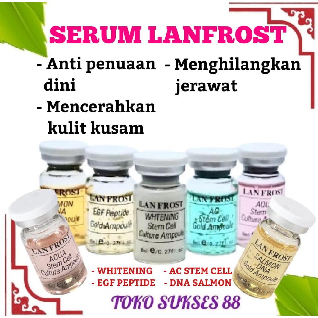 SERUM LANFROST Perawatan Wajah Dermapen Dermaroller Anti Aging LAN FROST Serum Korea Original 100%