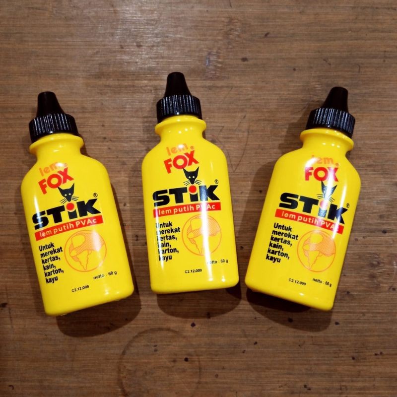 

Lem Fox Stik 60gr / Lem Putih PVAc