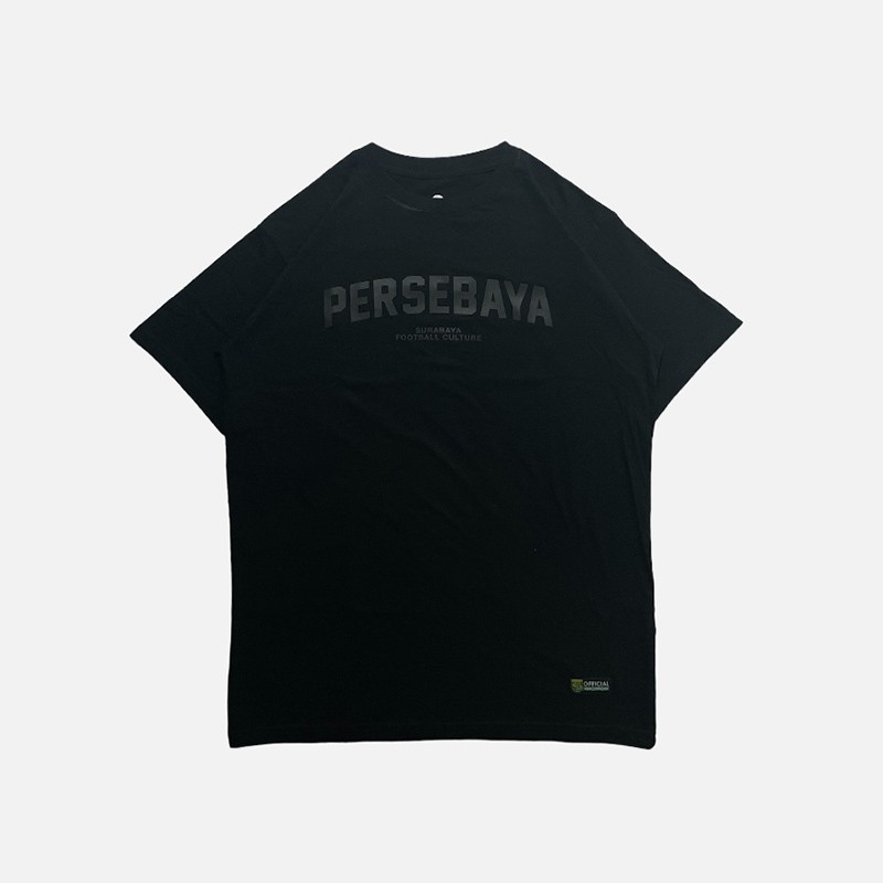 Kaos Bonek Persebaya Football Culture Black On Black - Black