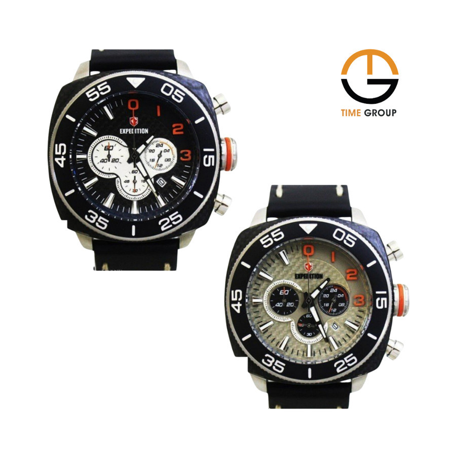 JAM TANGAN PRIA EXPEDITION E6642 E 6642 MCL LEATHER STRAP ORIGINAL