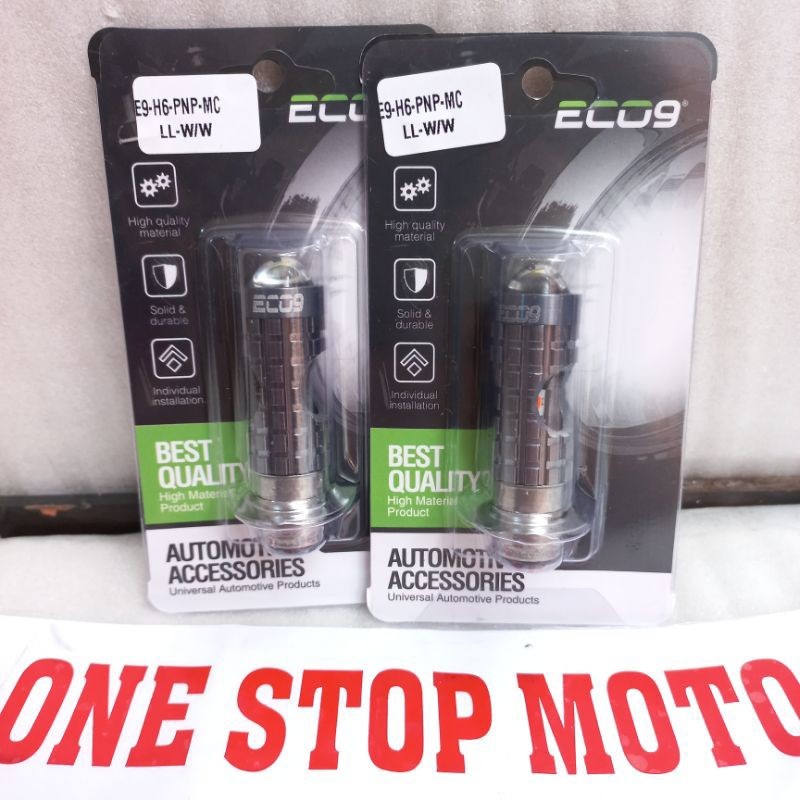 TINBACKSHOP Lampu LED H6 Laser ECO9 H6 PNP MC LL Putih Putih Original Ori Asli Luminos Eco9