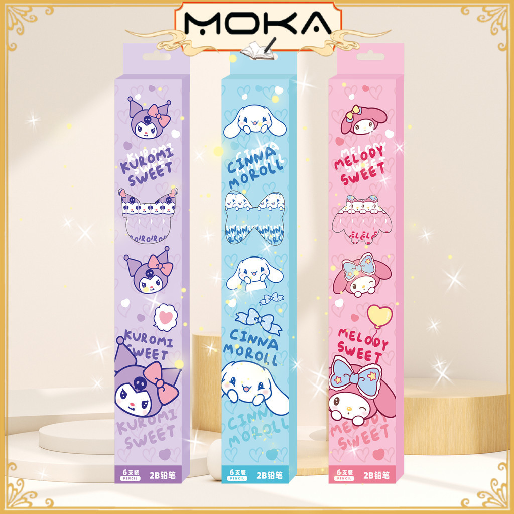 

MOKA PENSIL HB 1 SET ISI 6 PCS MOTIF KARTUN LUCU IMUT MKP68