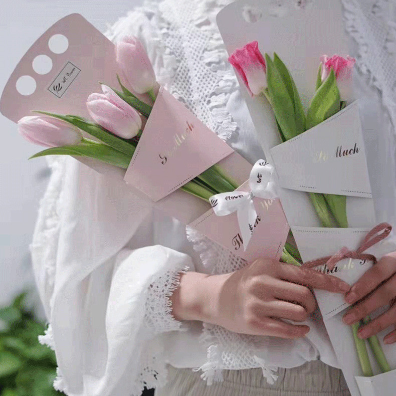 

Single Rose Box Bunga Satuan Kantong Pembungkus Buket Instant Plastik Cellophane Barang Florist