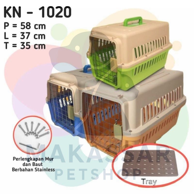 Pet Cargo Octagon KN-1020 / Pet Carrier / Kennel Box / Tas Anjing Kucing