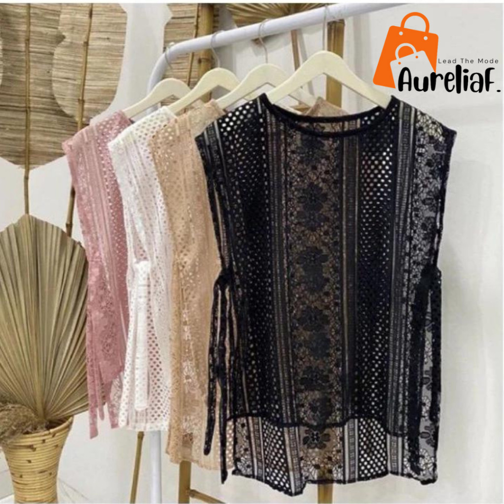 OUTER BROKAT TANPA LENGAN - Stylish & Elegan