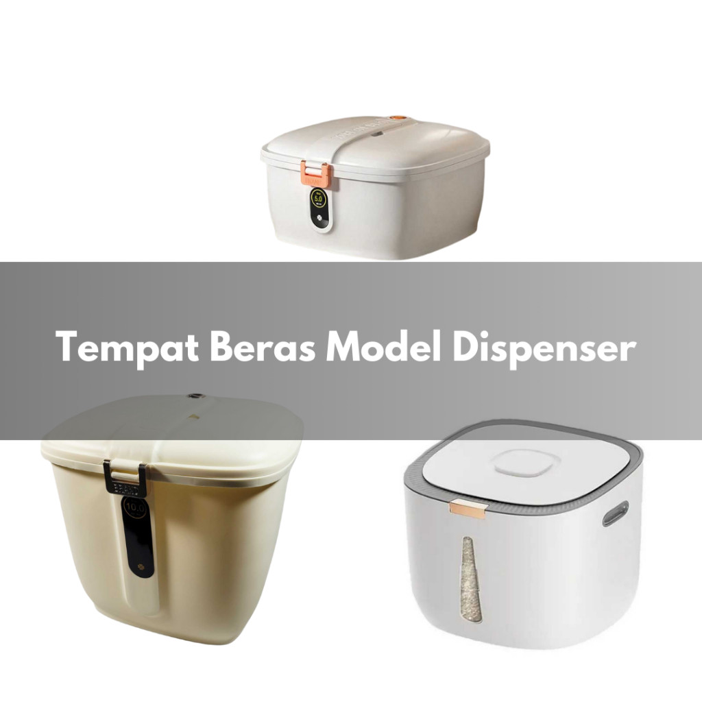 MKKK Tempat Beras Model Dispenser Anti Kutu Kedap Udara Kapasitas 5 6 8 10 Kg T6BMD9