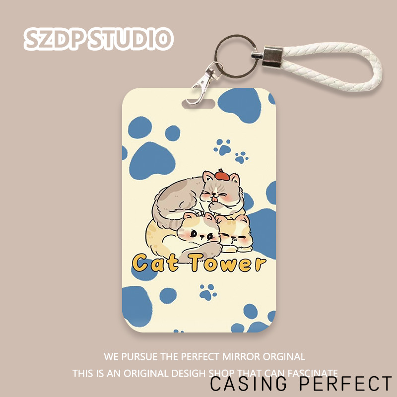 

ID CARD HOLDER,Kucing Yang Tidur Dengan Santai/sekolah, Tempat Kartu Pelajar/tempat Kartu Transportasi, Tempat