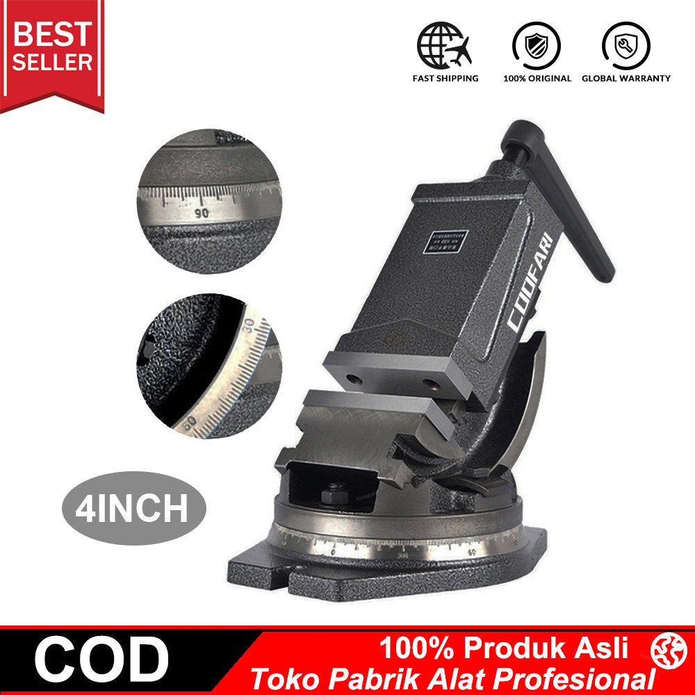 ragum putar qhk 4" - catok derajat 100 - catok jungkit - ragum derajat