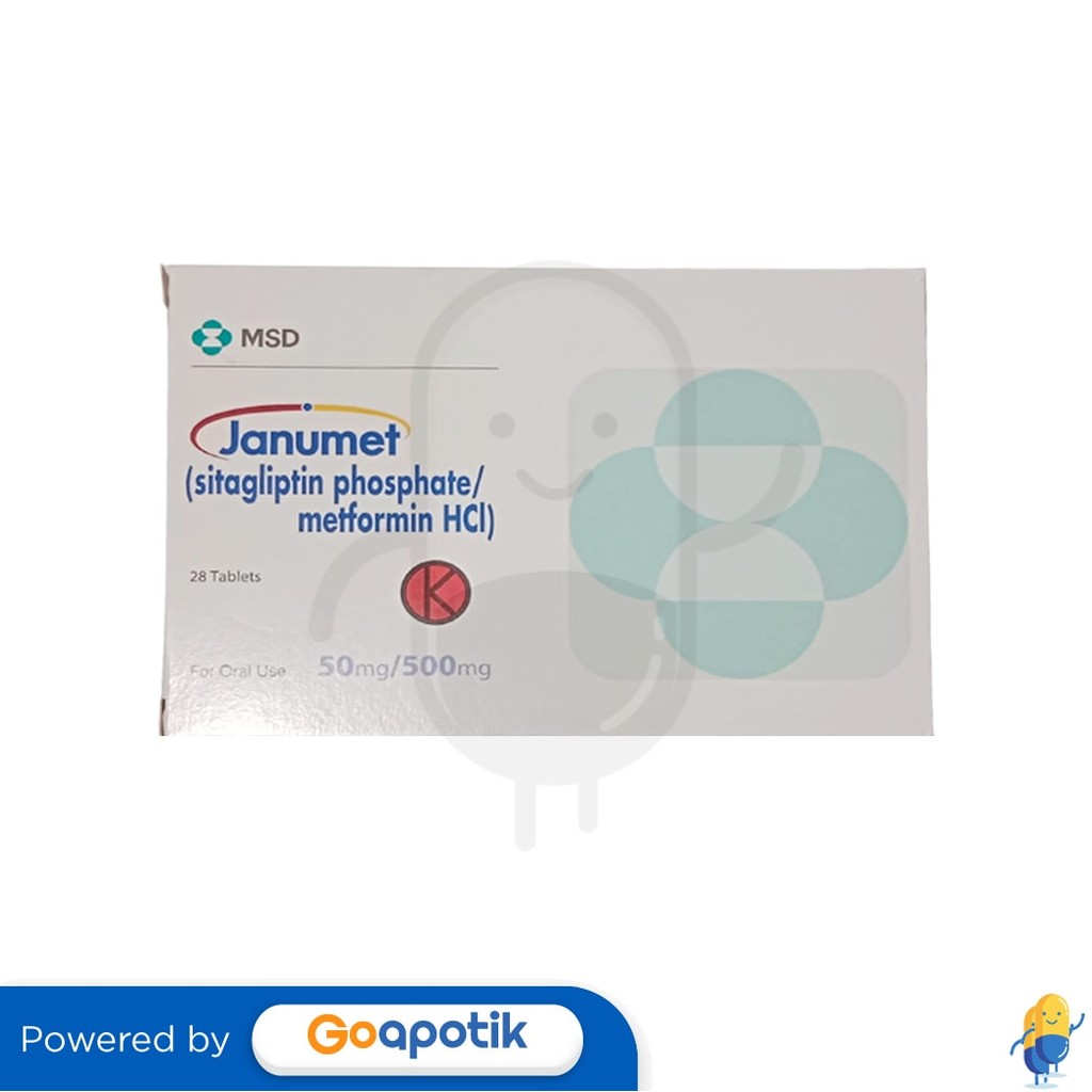Janumet 50 Mg / 500 Mg Box 28 Tablet