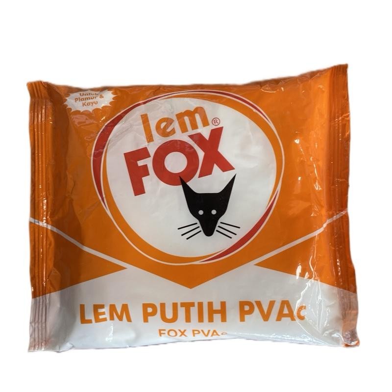 

LEM FOX PUTIH PVAC ORANGE 400 GR - Perekat Kayu, Triplek, Kertas, Karton, Kain