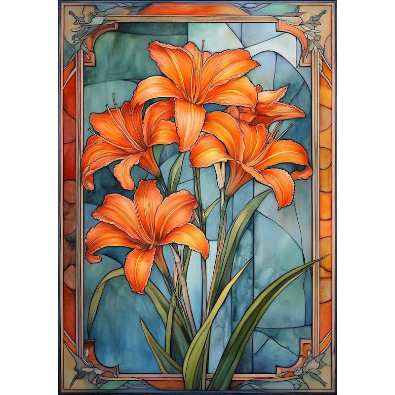 

GATYZTORY DIY Painting By Numbers Abstract Flower Drawing By Numbers Set Picture For Living Room Home Decoration