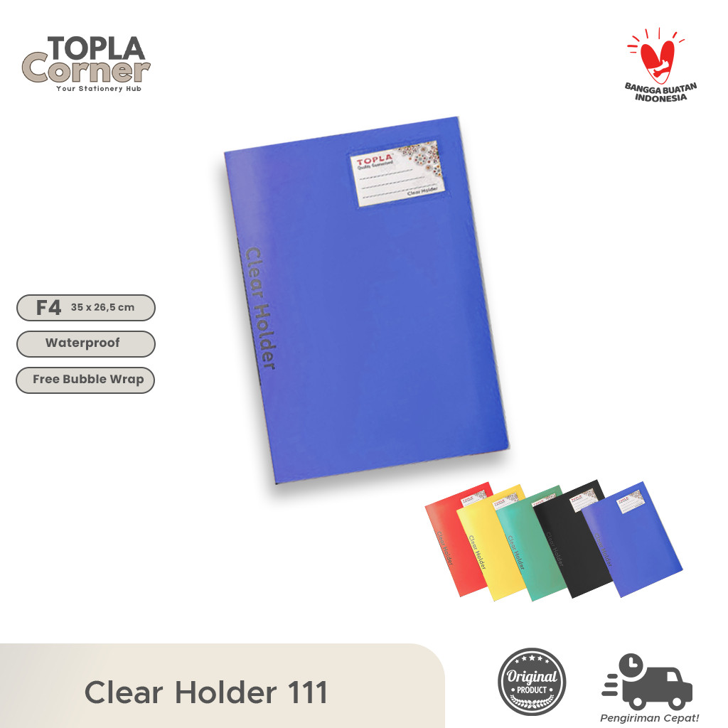 

Displaybook Topla Clear Holder 111 - Folder File Kertas Berkas Ukuran F4