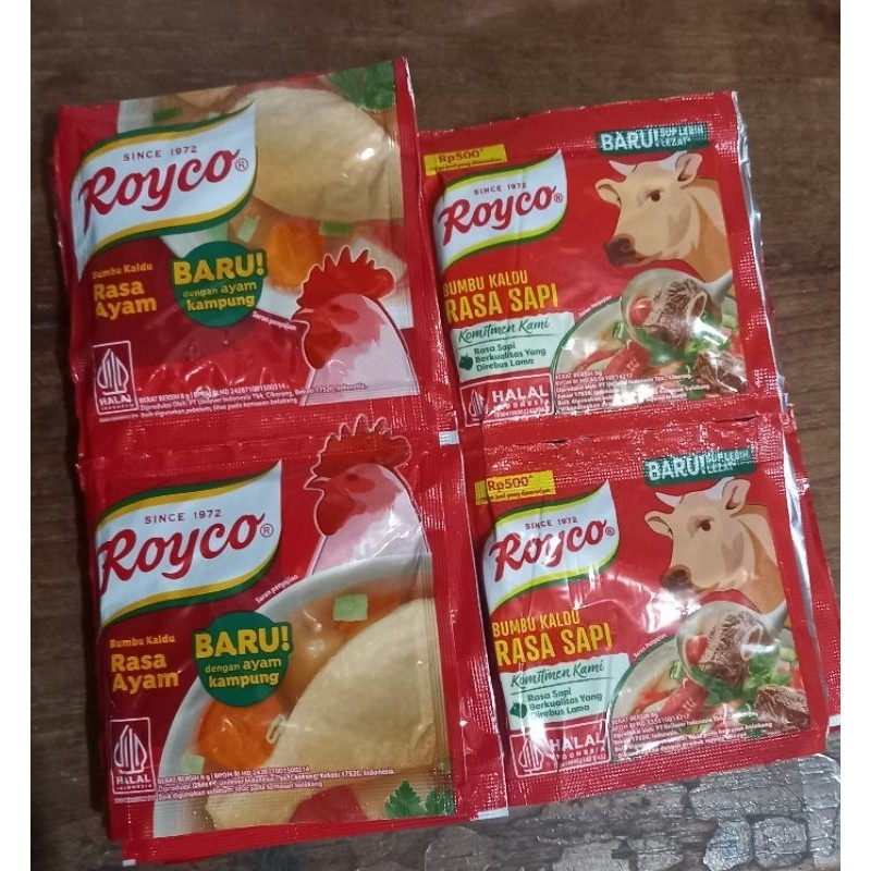 

Royco Bumbu Kaldu Penyedap Rasa Sapi & Ayam Renceng isi 12 pcs x 8 gr - Sembakoku Semarang