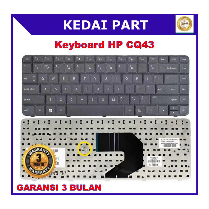 KEYBOARD LAPTOP HP CQ43-200 CQ43-300 CQ43-400 CQ57