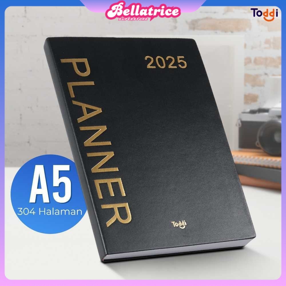 

Toddi Buku Agenda Softcover Monthly Planner Notebook A5 304 Halaman - TD-2025