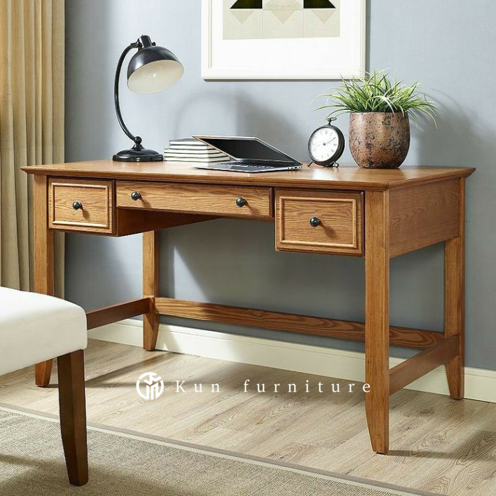 meja kerja meja belajar kayu jati minimalis modern