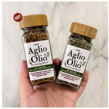 

Aglio Olio e Peperoncino | Italian Herbs Pasta Spice Seasoning Bumbu Pasta Masak Instant Bawang Putih Bubuk - JAR (48gr), HOT 2304