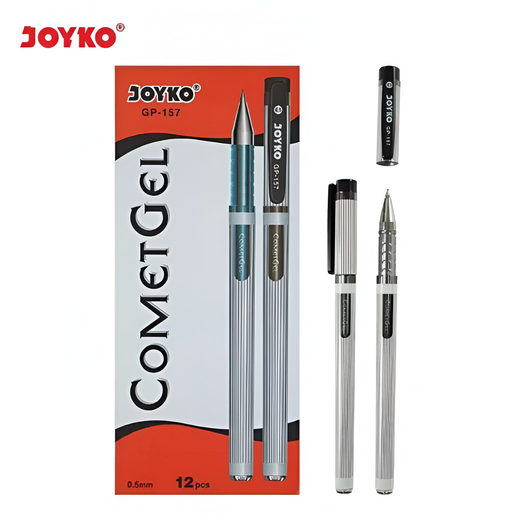 

Gel Pen Pulpen Pena Joyko GP-157 Comet Gel 0.5 mm (12 PCS) - Bolpen Pulpen Gel Hitam 0.5 mm
