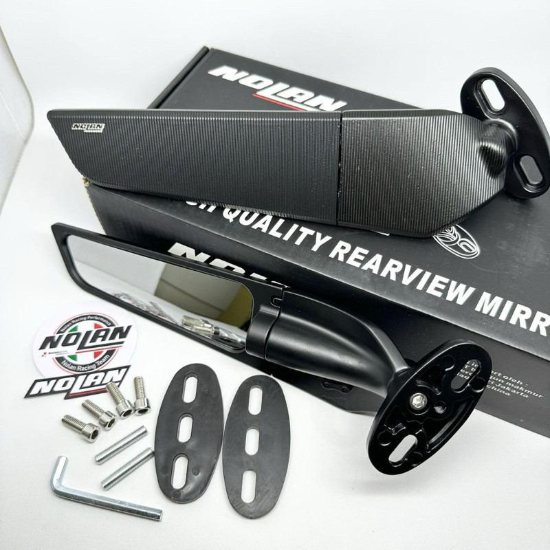 Spion Winglet Besar Nolan Spion Winglet Nolan Full Cnc Premium Universal Ninja R25 R15 Cbr Gsx Ducat