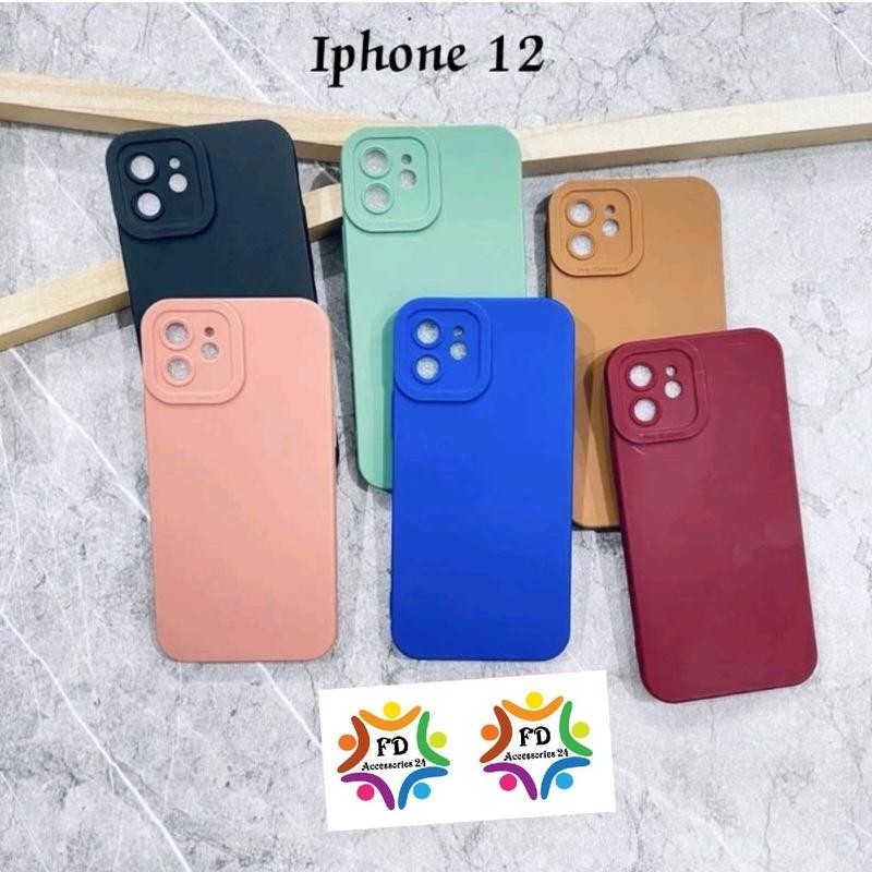SoftCase Macaron Untuk Hp Iphone 12 Tpu Procamera