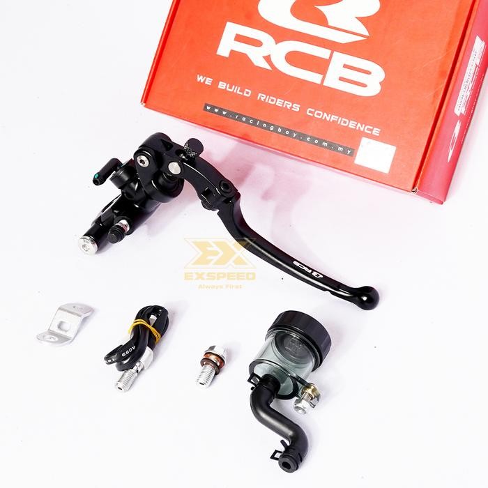 RCB MASTER REM S1 14MM KANAN LONG PANJANG HITAM MERAH - HITAM