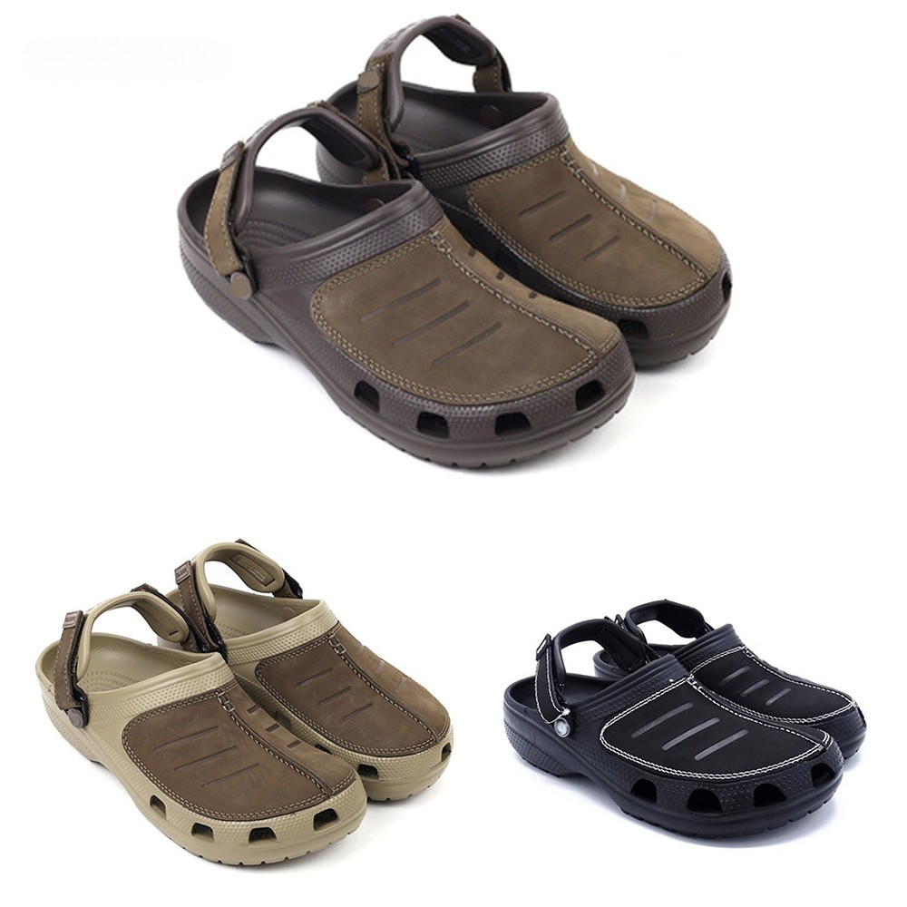 Sandal Cross pria Yukon Leather  Kodok Pria Cross  Sandal Slip On Pria