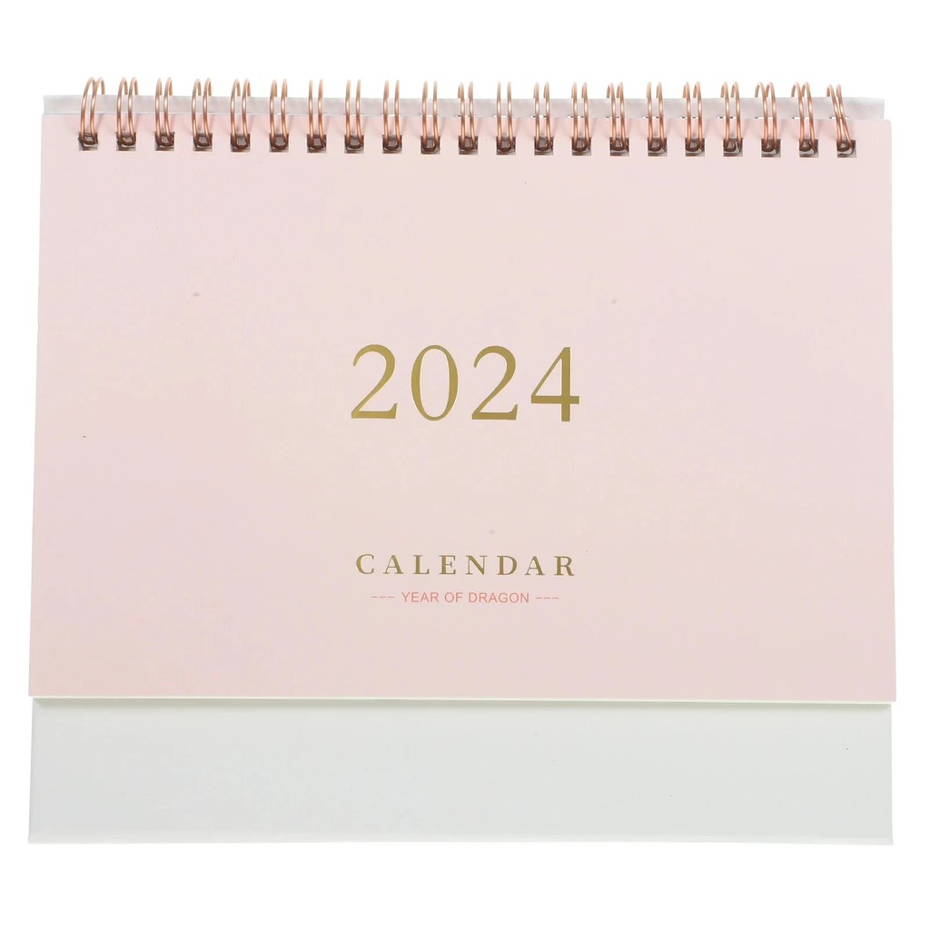 

2024 Desk Calendar Decorative Office Standing Paper Home Accessories Delicate Mini Student Decore